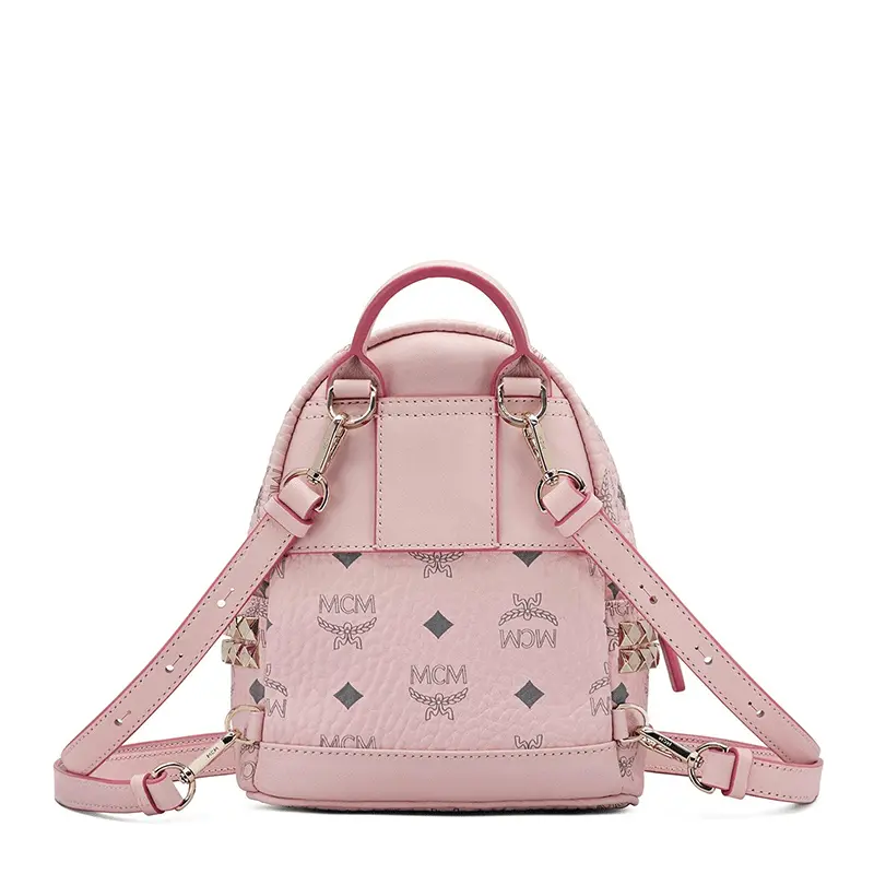 Alternative view of Balo MCM Stark Backpack Visetos 'Pink' MMK6SVE92QH001