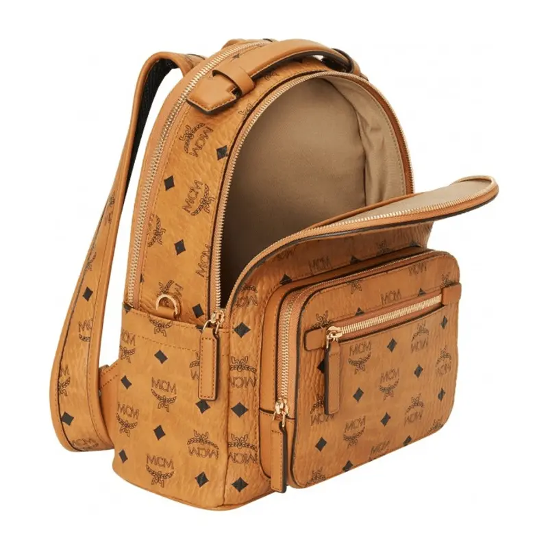 Alternative view of Balo MCM Stark Backpack Visetos 'Cognac' MMKASVE11CO001
