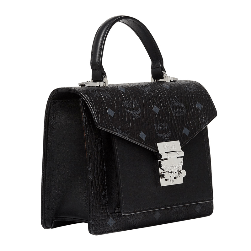 Túi MCM New Handbags Pvc 'Black' MWE8APA69BK001 - Ảnh 5