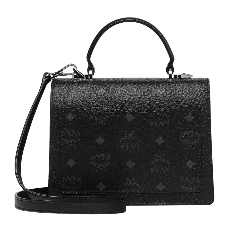Túi MCM New Handbags Pvc 'Black' MWE8APA69BK001 - Ảnh 4