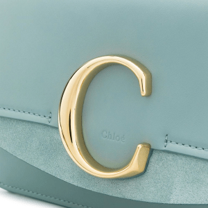 Alternative view of Túi Chloe' Light Blue Leather C Crossbody Bag CHC19SS192A3744L