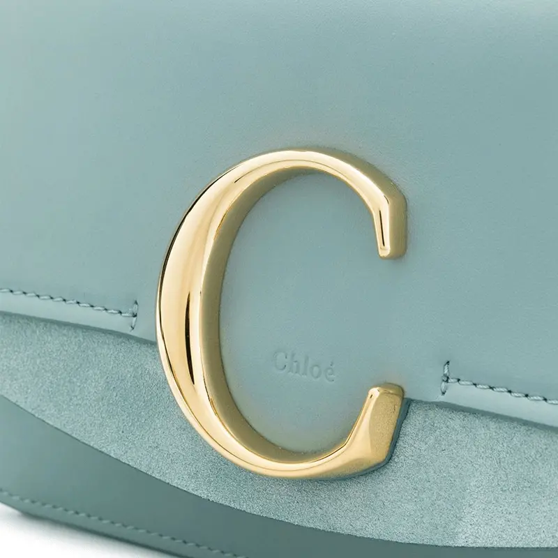 Alternative view of Túi Chloe' Light Blue Leather C Crossbody Bag CHC19SS192A3744L