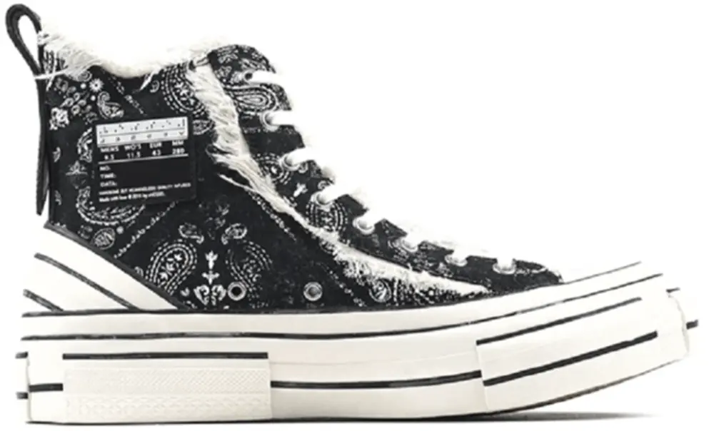 Giày XVESSEL G.O.P. Highs Paisley Black F19X008YB