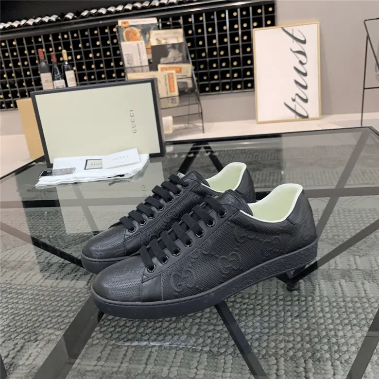 Giày Gucci Ace 'GG Embossed Black' 625787-1XK10-1000 - Ảnh 4