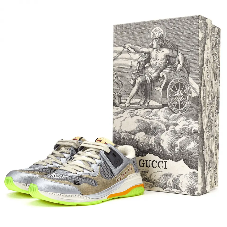 Giày Gucci Wmns Ultrapace 'Silver Metallic' 592882-HQK20-8166 - Ảnh 9