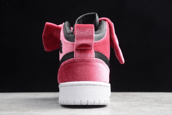 Giày Nike Air Jordan 1 Mid Bow XLD GS 'Noble Red' CK5678-006 - Ảnh 2