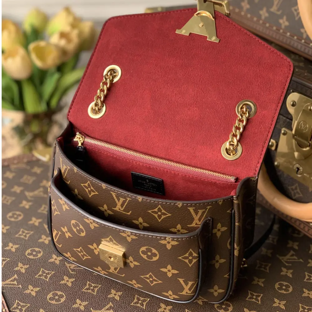 Túi Louis Vuitton Passy Monogram Canvas Brown Handbag M45592 - Ảnh 3