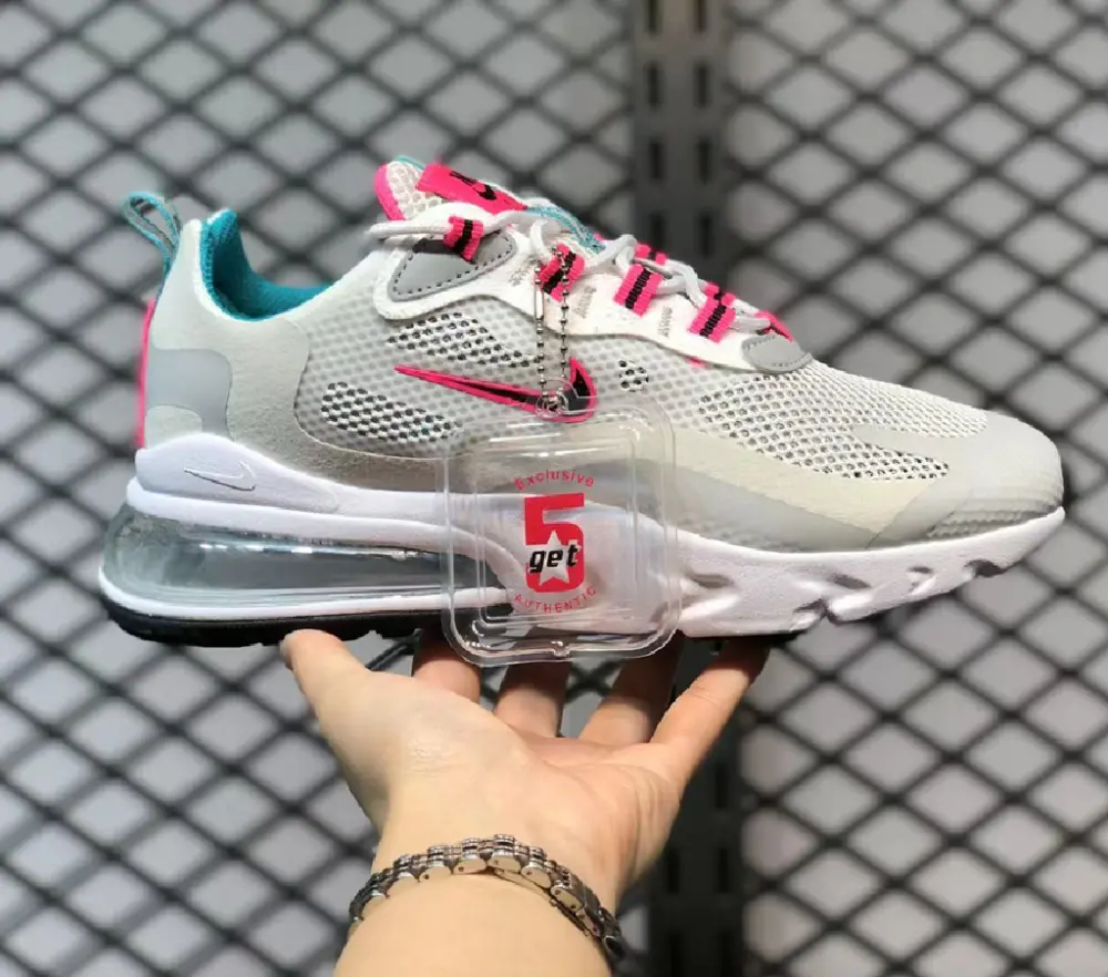 Alternative view of Giày Nike Air Max 270 React White Pink CZ1612-100