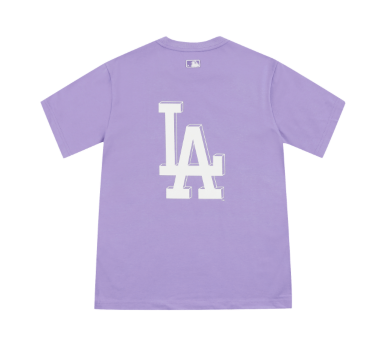 Áo MLB Logo LA Season 2021 Purple 31TS03131-07V - Ảnh 4