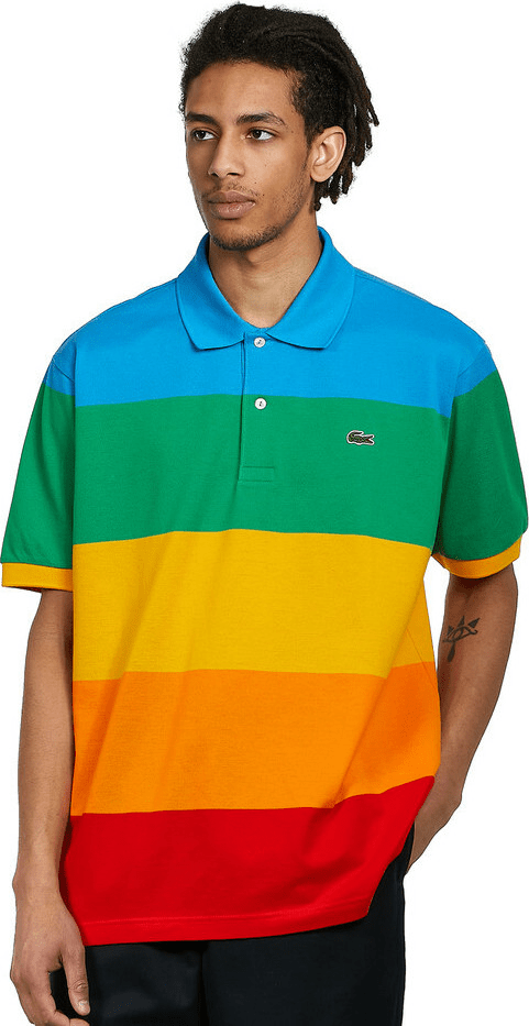 Áo Lacoste Men's Polaroid Multi Color Block Polo PH2082-51G-LLX - Ảnh 2