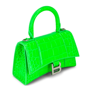 Alternative view of Túi Balenciaga Ladies XS Hourglass 'Fluo Green' 592833-1LR6Y-3810