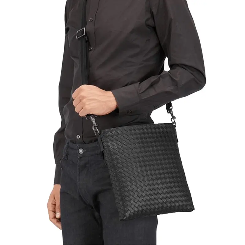 Túi Bottega Veneta Woven Crossbody Leather Bag 276357-V465C-1000 - Ảnh 5