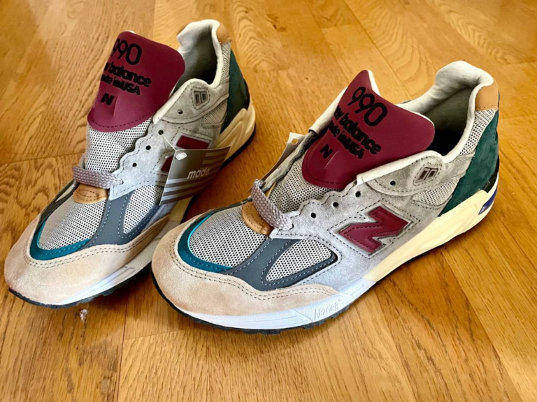 Giày New Balance 990v2 Made in USA ‘Grey Multi’ M990CP2 - Ảnh 3