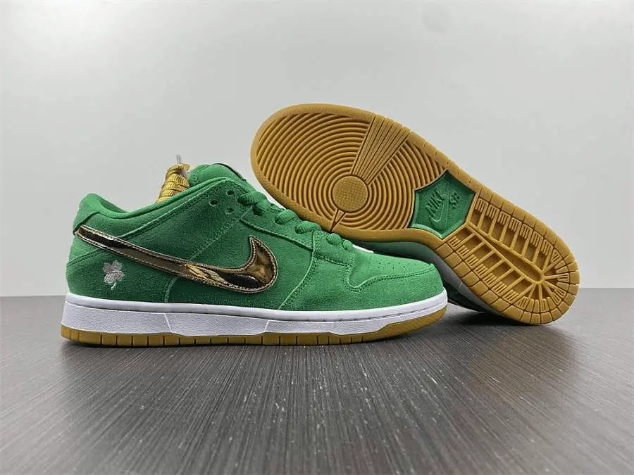 Alternative view of Giày Nike SB Dunk Low Pro 'Shamrock' BQ6817-303