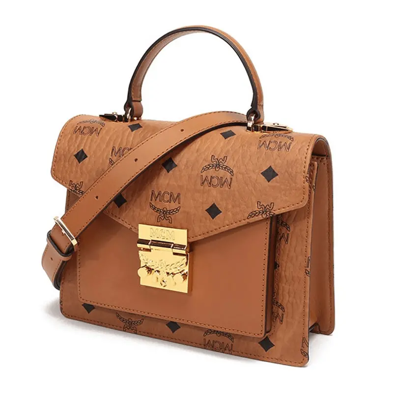 Túi MCM Patricia Satchel In Visetos 'Cognac' MWEAAPA02CO001 - Ảnh 3