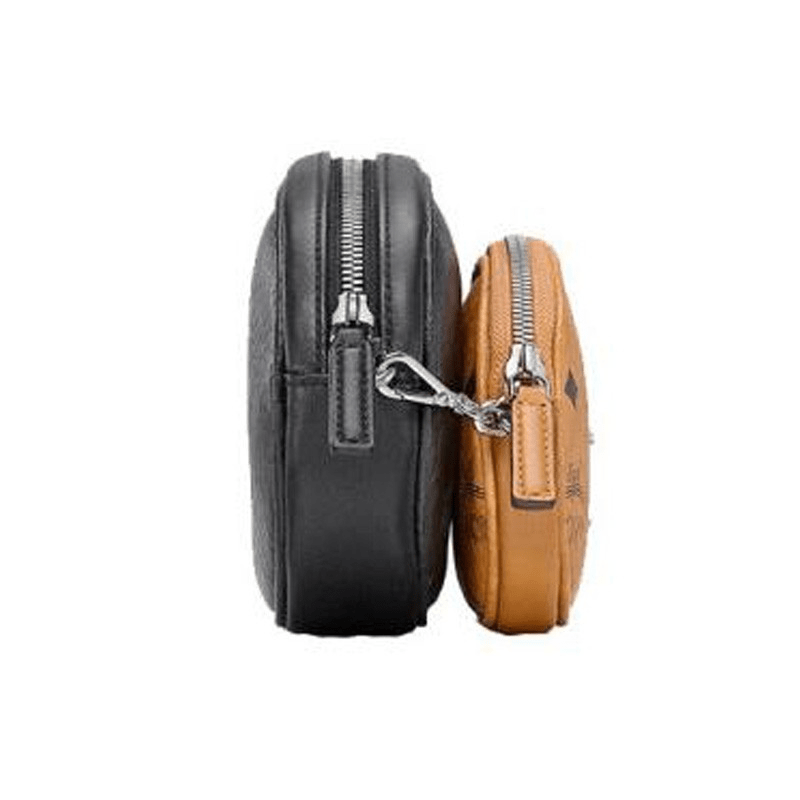 Túi MCM Essential Pouch Original Black White MWRBSSE01BW001 - Ảnh 4