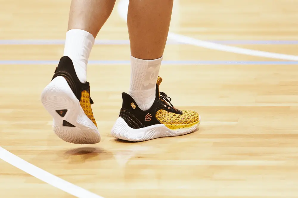 Giày Under Armour Curry Flow 9 x Sesame Street GS 'Yellow' 3024249-003 - Ảnh 4