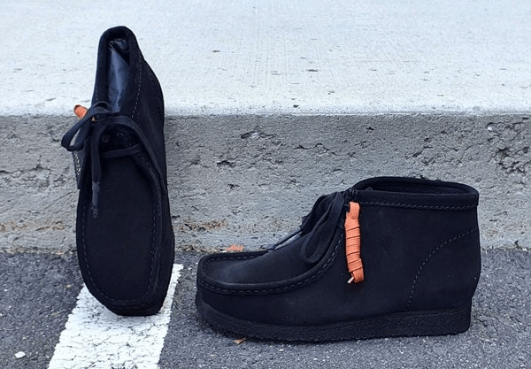 Giày Clarks Wallabee Boot 'Black Suede' 261-55517 - Ảnh 5