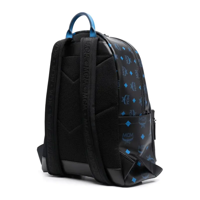 Balo MCM Splash Logo Print Backpack 'Black' MMKBASX04BK001 - Ảnh 3