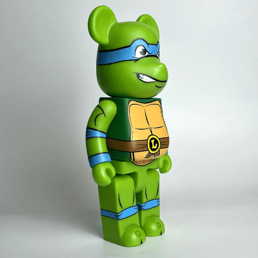 Mô Hình Bearbrick X Teenage Mutant Ninja Turtles Michelangelo 400% - Ảnh 2