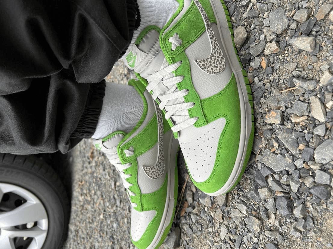 Giày Nike Dunk Low 'Safari Swoosh Chlorophyll' DR0156-300 - Ảnh 4
