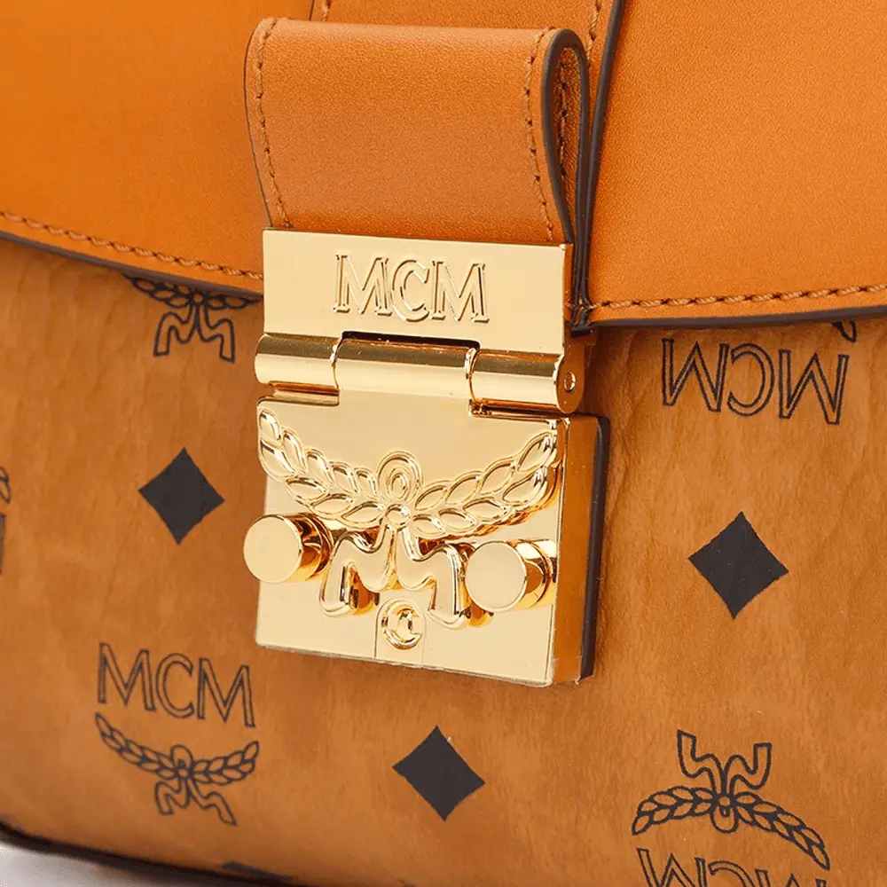 Alternative view of Túi MCM Ladies Tracy Cognac Satchel 'Orange' MWEBSXT02CO