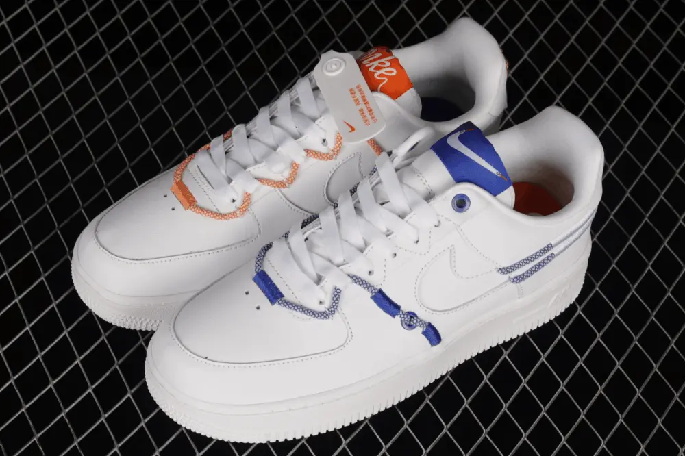 Alternative view of Giày Nike Air Force 1 'White and Safety Orange' DH4408-100