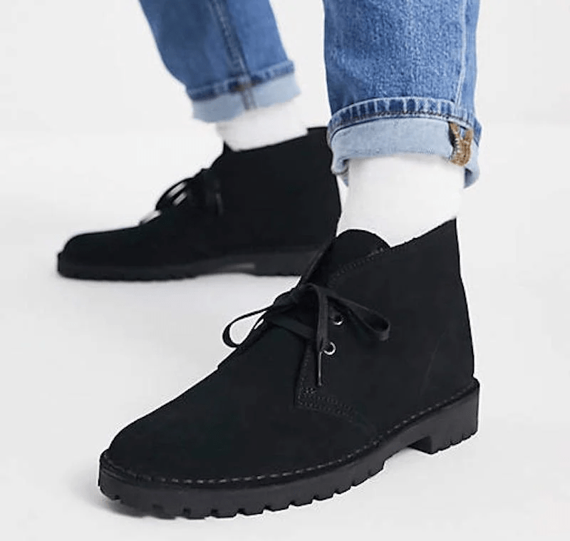 Giày Clarks Desert Rock 'Black Suede' 261-62705 - Ảnh 3
