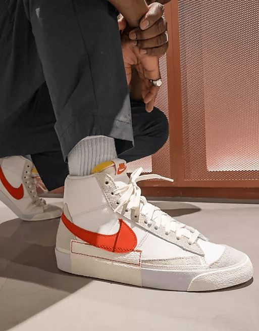 Giày Nike Blazer Mid 77 'Remastered Pro Club Habanero Red' DQ7673-101 - Ảnh 4