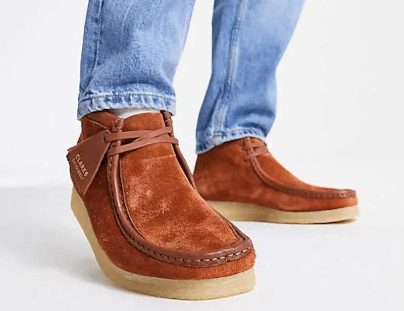 Alternative view of Giày Clarks Wallabee Boot 'Tan Hairy Suede' 261-54818