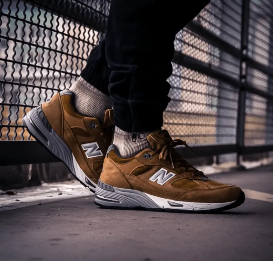 Giày New Balance 991 Made In UK Brown M991PNT - Ảnh 5