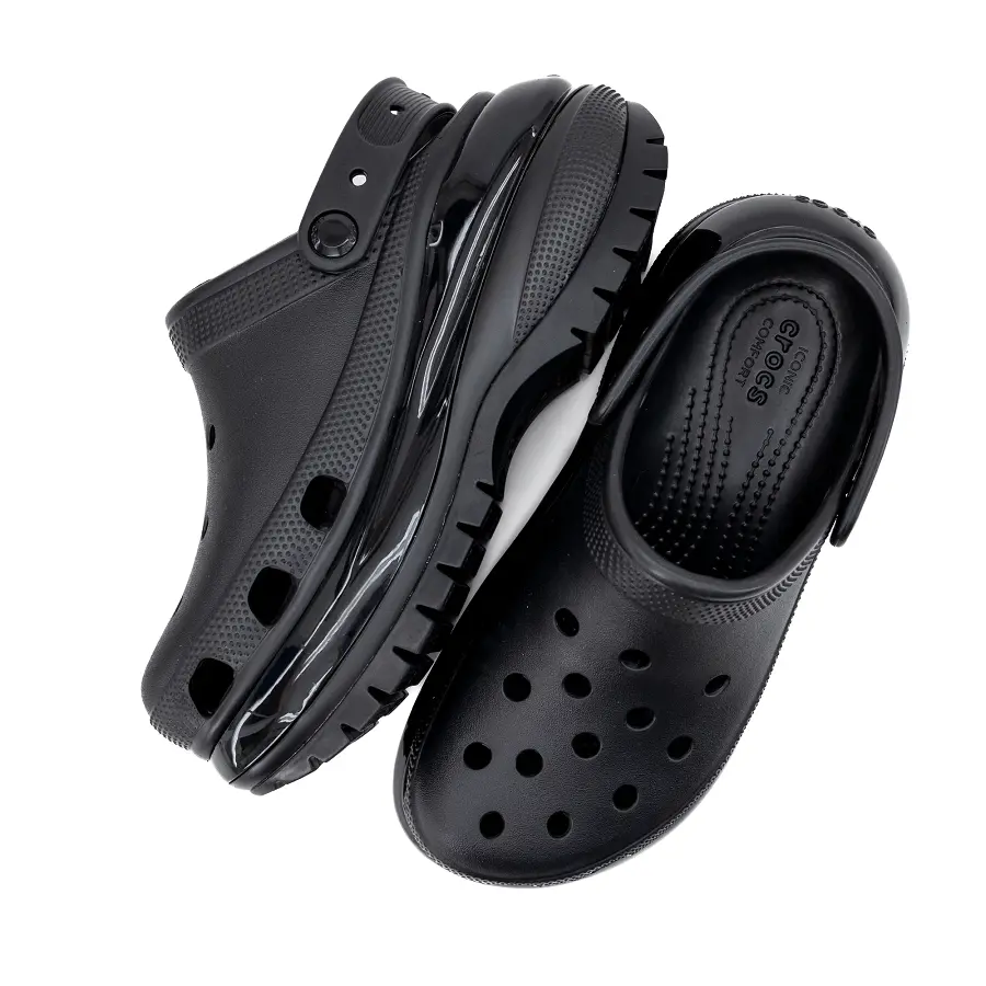 Alternative view of Dép Crocs Classic Mega Crush Clog 'Black' 207988-001