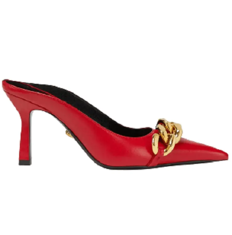 Giày Versace Medusa Chain Nappa Leather Mules 1000840-DNA32-1R23V