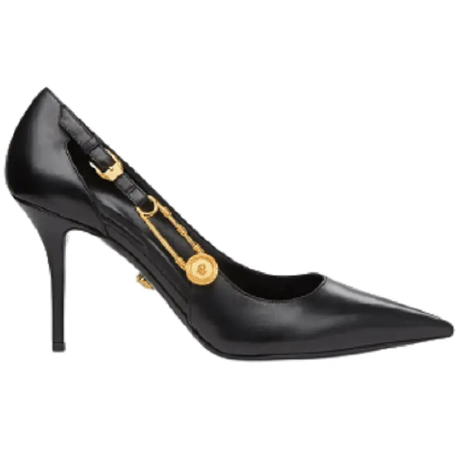 Giày Versace Safety Pin Leather DST477M-DVT2P-D41OH