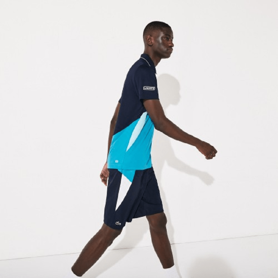 Áo Lacoste Polo SPORT Ultra-Dry Pique ZIP NavyB 2020 DH4747-51-RWP - Ảnh 2