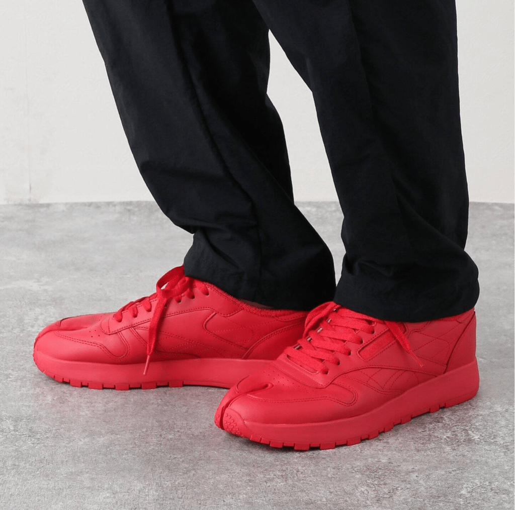 Giày Reebok Classic Leather Tabi x Maison Margiela 'Vector Red' H04866 - Ảnh 4
