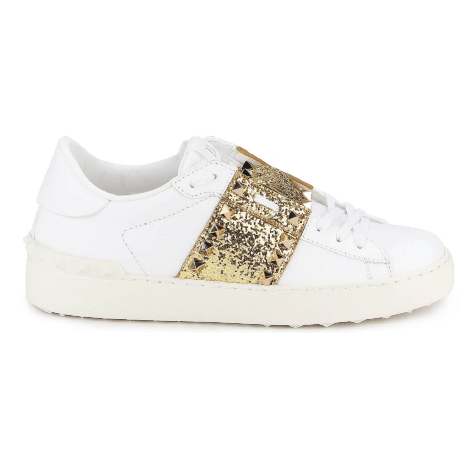 Giày Valentino Glitter Rockstud Untitled Women's Sneakers UW2S0A01TJQ 837