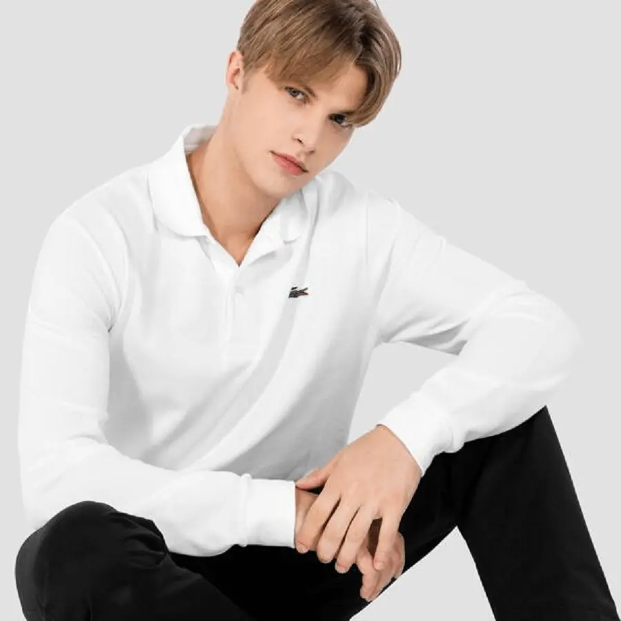 Áo Lacoste Men's Basic Long Sleeve Polo PH732E-18C-001 - Ảnh 5