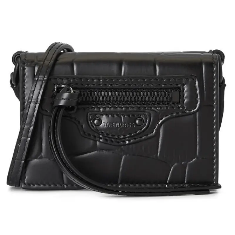 Túi Balenciaga Classic Mini Crocodile 'Black' 644480-15V07-1000