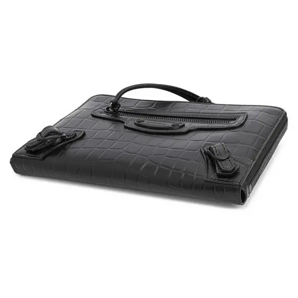 Túi Balenciaga Neo Pouch Crocodile 'Black' 644482-15v07-1000 - Ảnh 3