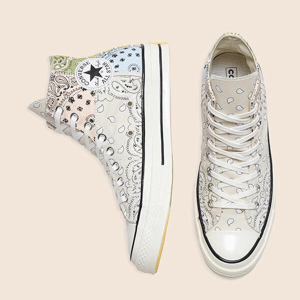 Giày Converse Offspring x Chuck 70 High 'Paisley Natural Ivory' 169881C - Ảnh 4