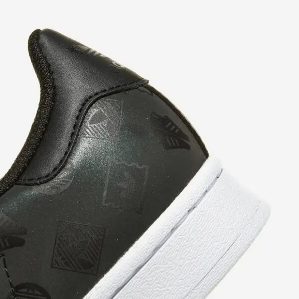 Giày Adidas Superstar Black Logo Print GX8412 - Ảnh 4