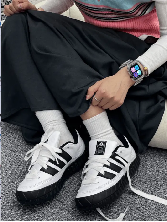 Giày Adidas Atmos X Adimatic Originals 'Black White' ID7717 - Ảnh 4