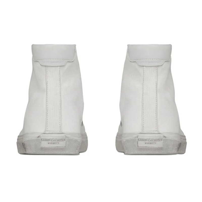 Giày Saint Laurent Malibu Mid Optic White 64924900NG09030 - Ảnh 3