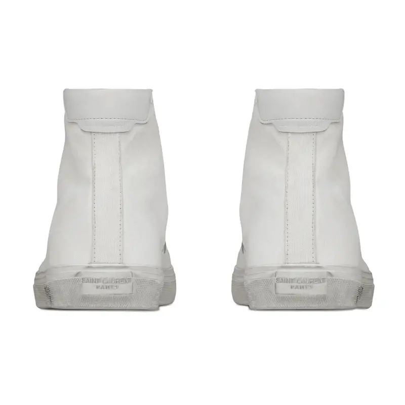 Giày Saint Laurent Malibu Mid Optic White 64924900NG09030 - Ảnh 3