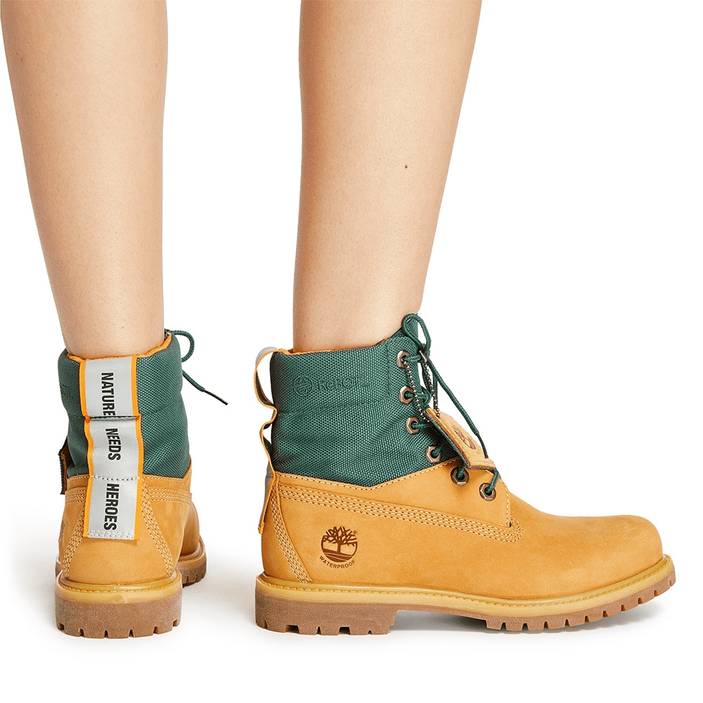 Giày Timberland Wheat Yellow Nubuck Leather Casual Boots A2AYW - Ảnh 3