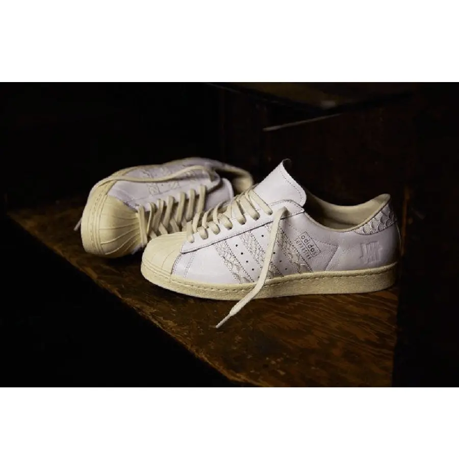 Giày Adidas Undefeated x Superstar 80 'White' B34077 - Ảnh 4