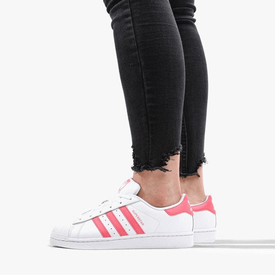 Giày Adidas Superstar J 'White Real Pink' CG6608 - Ảnh 3