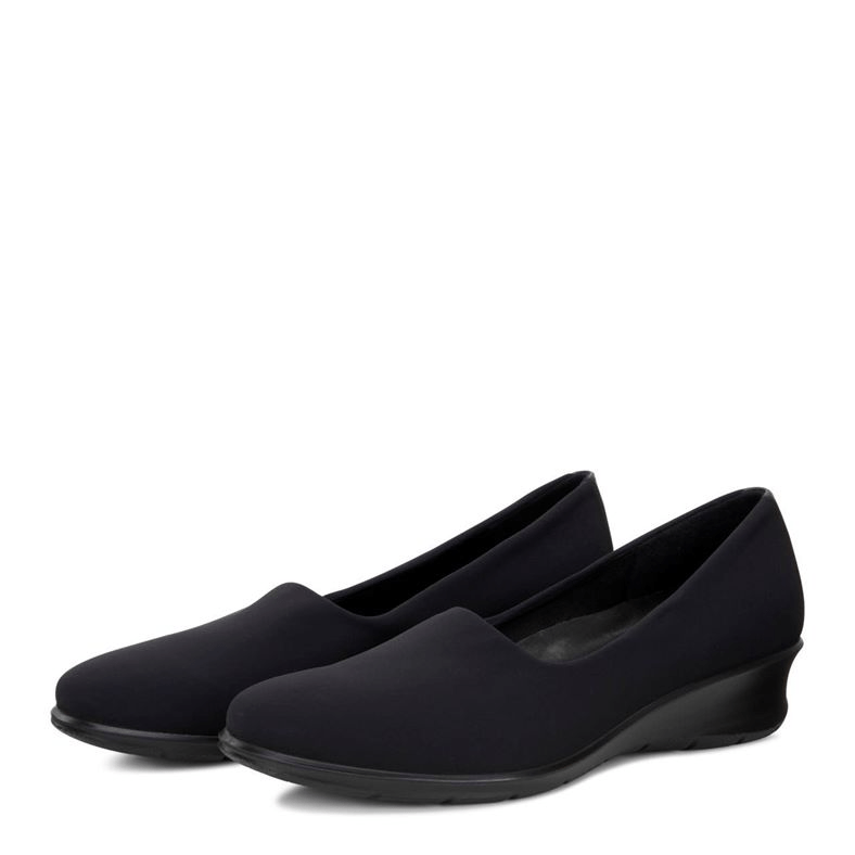 Giày Ecco Felicia Stretch Slip On Shoes Black 217043-51052 - Ảnh 5