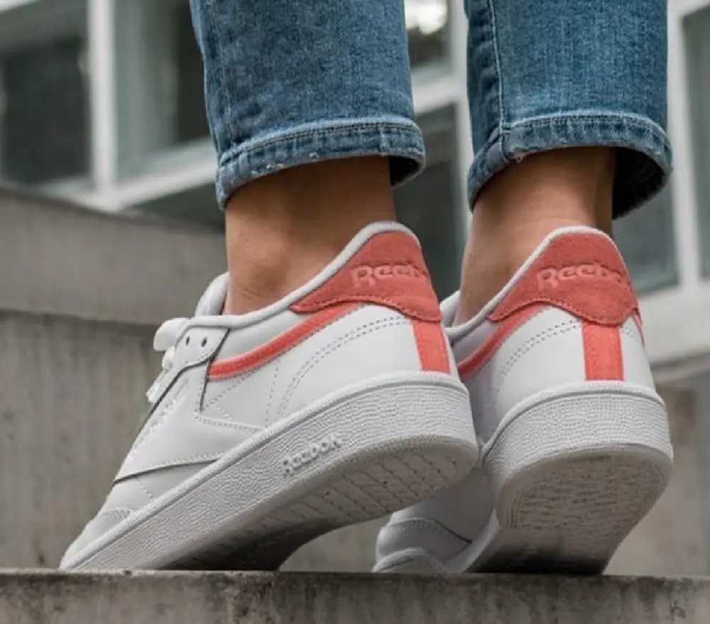 Giày Reebok Club C 85 Trim Leather 'White-Snowy Grey' BS9606 - Ảnh 3